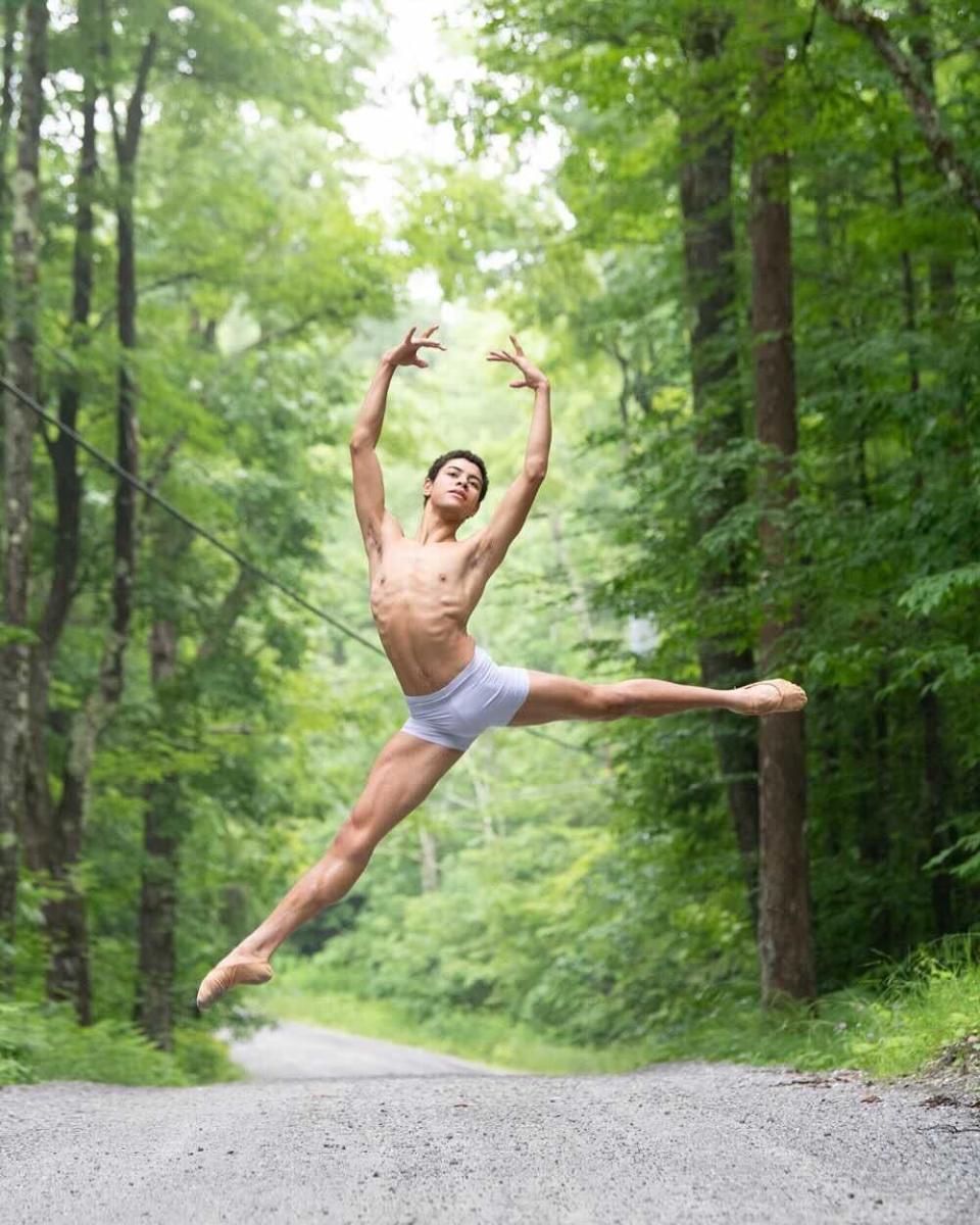 Corps de ballet dancer Luiz Silva will debut 'In Perpetuity' during Sunday's 'To Florida, With Love' event.