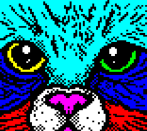 <p>Dieses Katzengesicht grinst dem Teletext-Nutzer entgegen. Credit: Steve Horsley / <a rel="nofollow noopener" href="https://www.horsenburger.com/" target="_blank" data-ylk="slk:Horsenburger.com;elm:context_link;itc:0;sec:content-canvas" class="link ">Horsenburger.com</a>. </p>