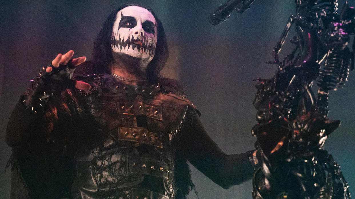  Cradle Of Filth onstage in 2021. 