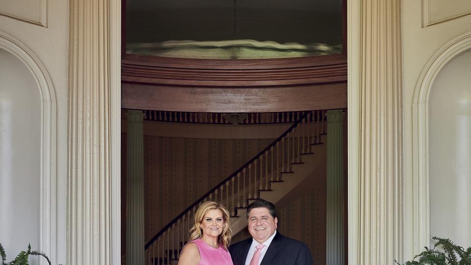 illinois governors mansion mk and governor jb pritzker