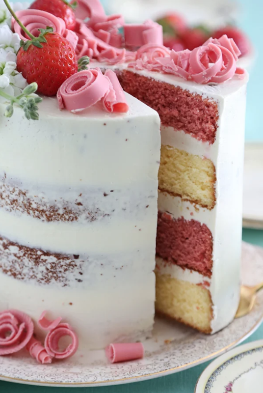 <p>Sprinkle Bakes</p><p>This wild strawberry and lemon verbena layer cake starts with a box of white cake mix but is improved upon with additions of sugar, flour, sour cream and delicious flavorings.</p><p><strong>Get the recipe: <a href="https://www.sprinklebakes.com/2020/03/wild-strawberry-and-lemon-verbena-layer.html" rel="nofollow noopener" target="_blank" data-ylk="slk:Wild Strawberry and Lemon Verbena Layer Cake;elm:context_link;itc:0;sec:content-canvas" class="link ">Wild Strawberry and Lemon Verbena Layer Cake</a></strong></p><p><strong>Related: <a href="https://parade.com/1024844/kristamarshall/best-strawberry-recipes/" rel="nofollow noopener" target="_blank" data-ylk="slk:50 Best Recipes For Strawberry Season;elm:context_link;itc:0;sec:content-canvas" class="link ">50 Best Recipes For Strawberry Season</a></strong></p>