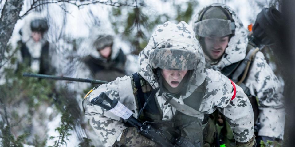 Finland troops in Norway during Trident Juncture