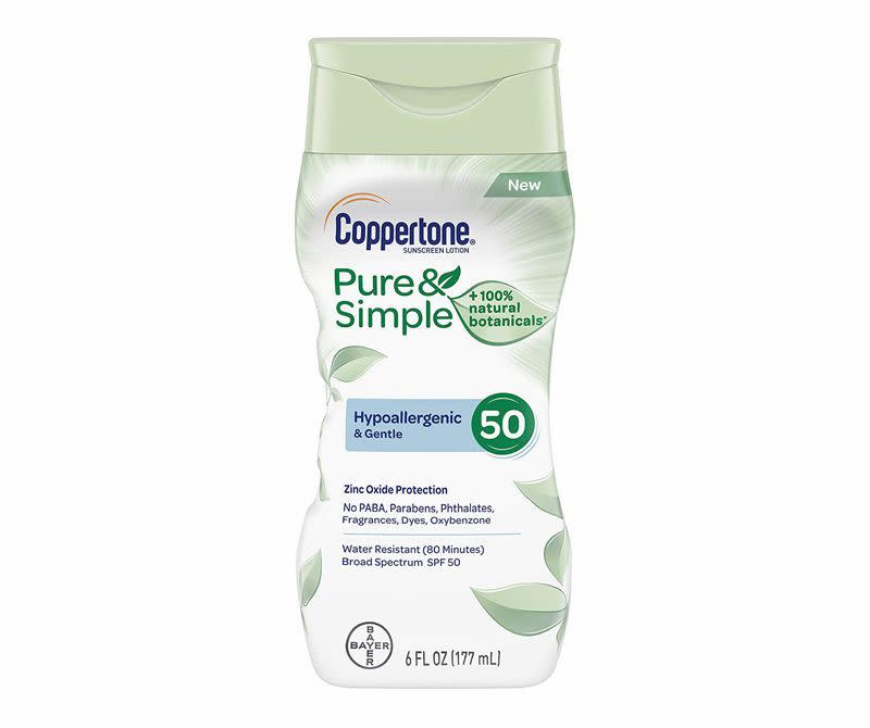 Coppertone Pure & Simple SPF 50 Mineral Lotion