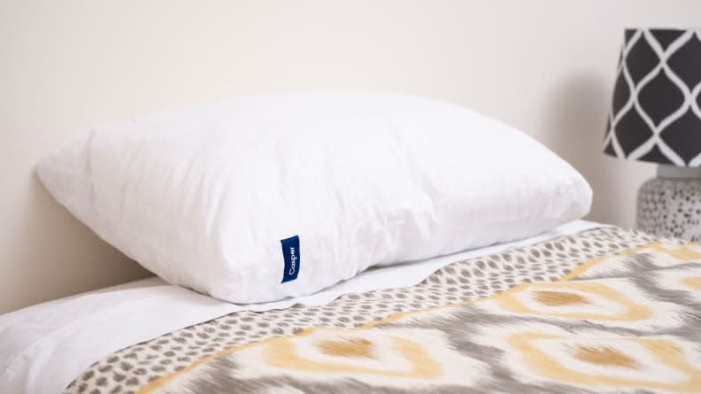 The Original Casper Pillow is composed of two pieces to provide cushion without compromising on support.