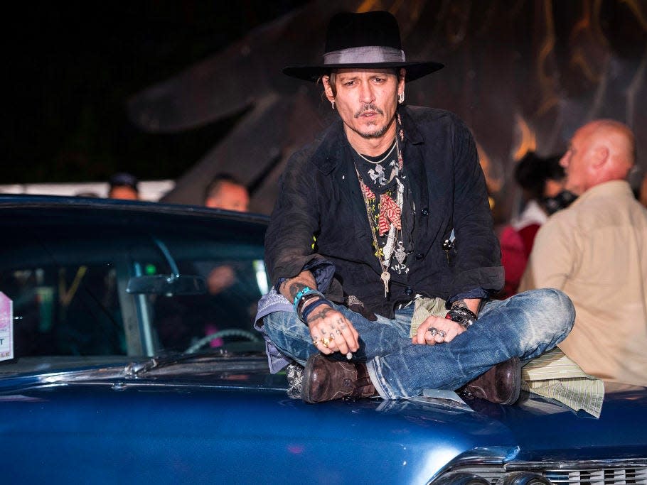 johnny depp glastonbury