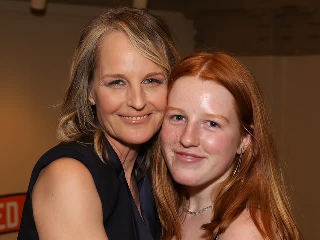 Walter McBride/Getty Helen Hunt and daughter Makena Lei Gordon Carnahan attend the Opening Night performance afterparty for ENCORES! Off-Center production of "Working - A Musical" at New York City Center on June 26, 2019 in New York City