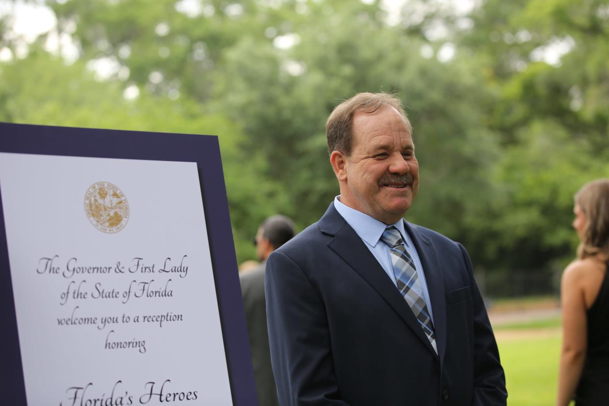 Charlie Lott poses for his picture at the 2024 Heroes Reception, April 26, 2024.