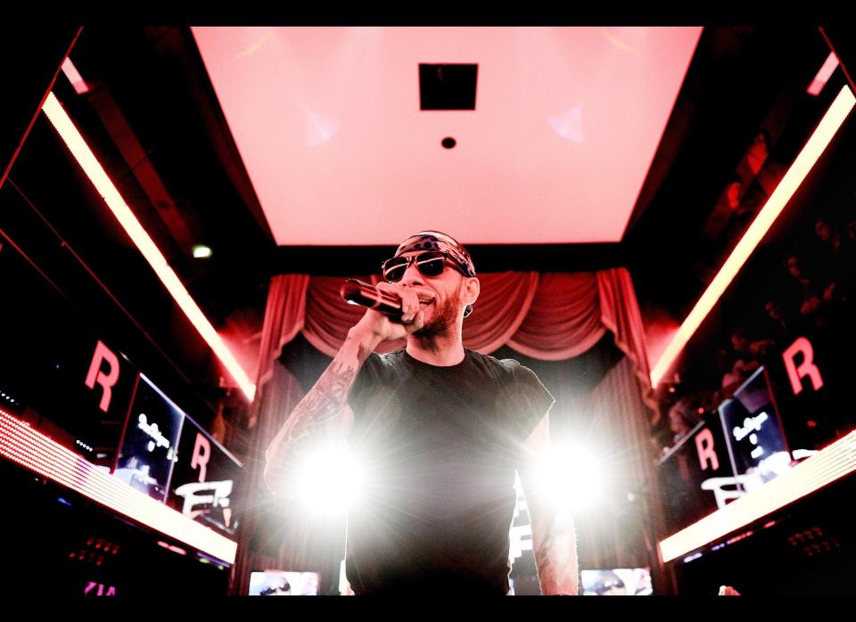 Swizz Beatz performs during Swizz Beatz And Reebok Party At VIP Room Theatre on Nov. 17, 2011 in Paris, France.  (Trago, WireImage)