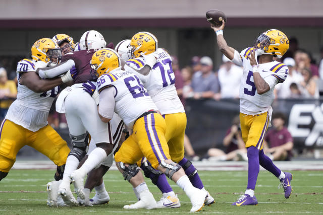 No. 14 LSU opens SEC play with 41-14 road trouncing of Mississippi State