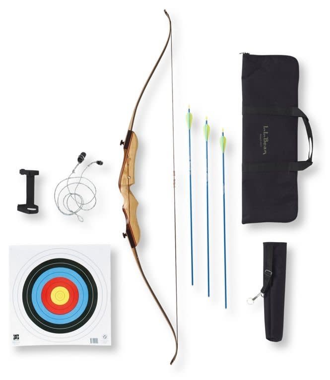 Spark a little family competition with <strong><a href="https://www.llbean.com/llb/shop/59418?feat=515476-plalander&amp;csp=f" target="_blank" rel="noopener noreferrer">this archery set from L. L. Bean</a></strong>. It comes with a bow, arrows, target, arm guard, belt clip and more.