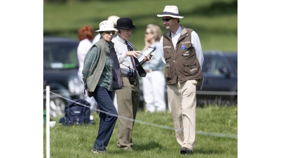 Princess Anne and Tim Lawrence at the Badminton Horse Trials