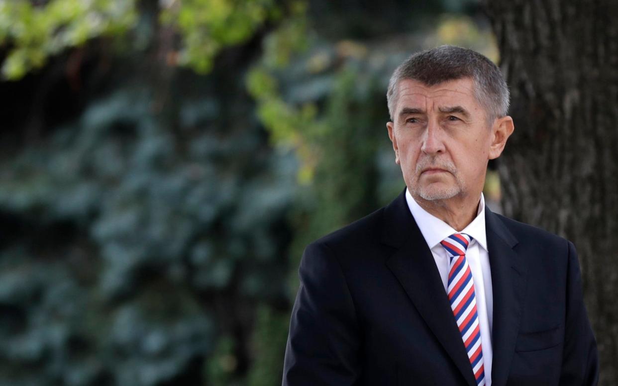 Czech Prime Minister Andrej Babis is charged with breaking EU rules and has his parliamentary immunity stripped earlier this year - AP