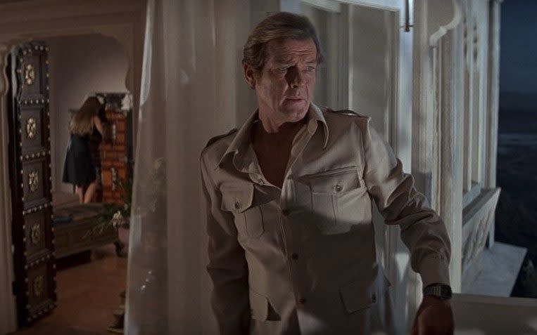 An auction at Bonhams on Wednesday will sell off a wealth of Sir Roger Moore’s personal belongings, including clothing featured in Bond films