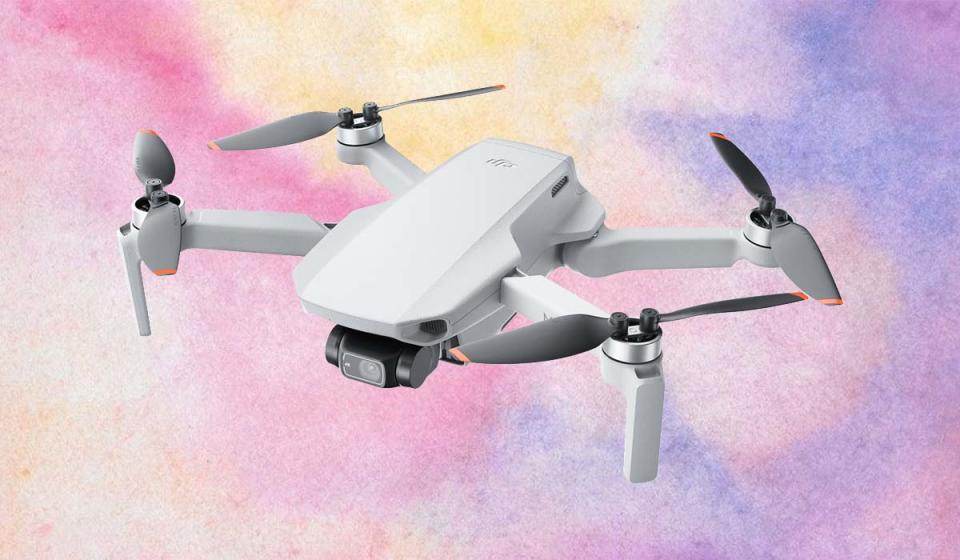 The DJI Mini 2 captures dazzling 4K video from the sky (complete with cinematic effects) and folds up for easy storage when not in use. (Photo: DJI)