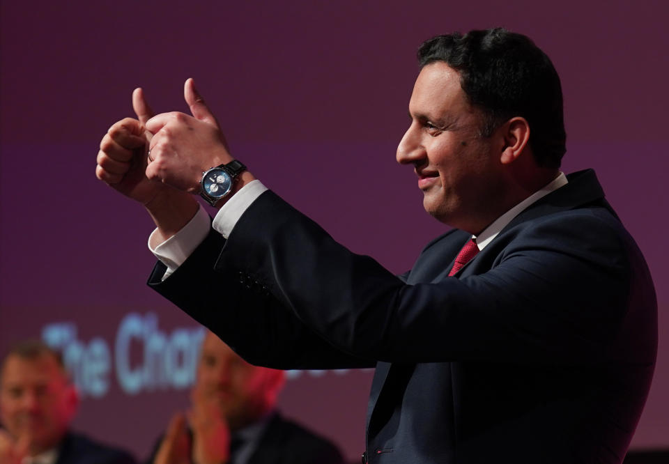 This year’s general election gives voters the chance to ‘change our country’, Anas Sarwar said (Andrew Milligan/PA)