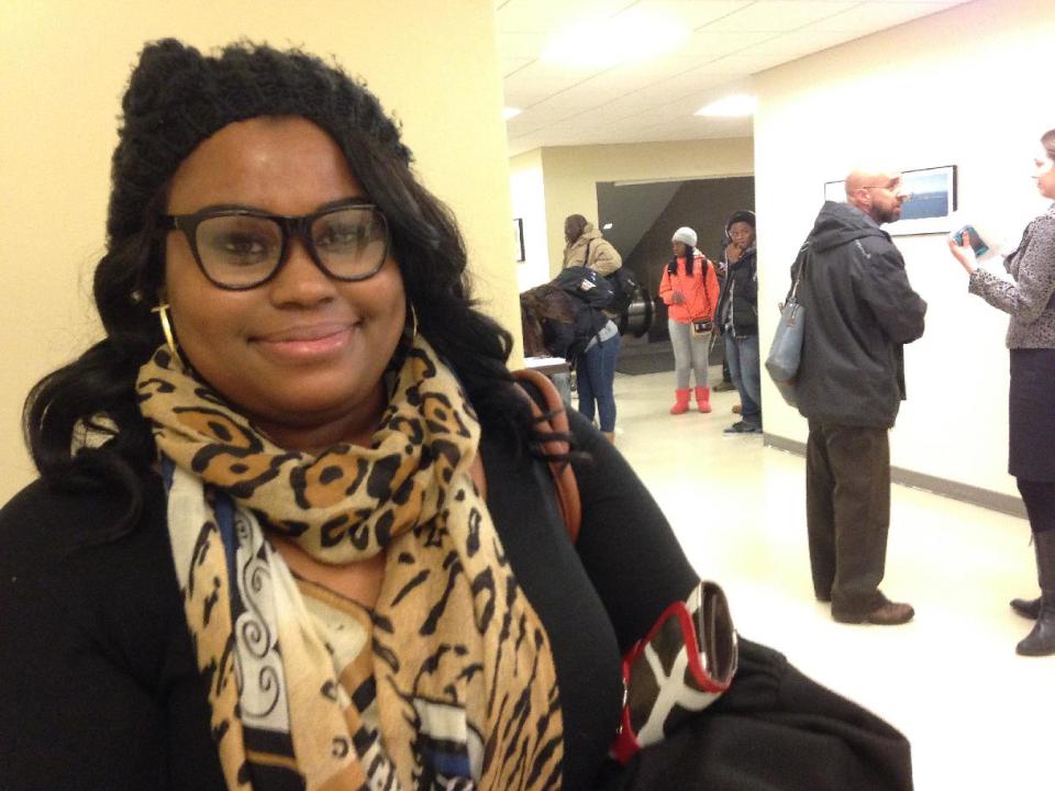 This Jan. 15, 2014, photo, shows Katina Rapier of Chicago at Harold Washington College in Chicago during a signup event for the new federal health care law that was sponsored by Enroll America. Uninsured Americans are still procrastinating about President Barack Obama’s health care law. With less than 60 days left to enroll, can the administration find the millions of customers needed to sustain new insurance markets? (AP Photo/Carla K. Johnson)