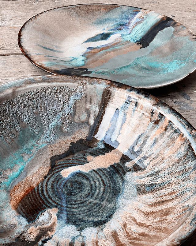 <p>If you're after unique crockery or serving bowls to uplift and wow, look no further than Freya Bramble Carter's designs. </p><p>Inspired by nature, her handmade ceramics range from fine homewares including plates and bowls to sculptural pieces for the home and garden.</p><p>It's worth noting though, her pieces are limited and sell-out fast, so if a particular piece catches your eye, it's best to be quick. </p><p><a class="link " href="https://freyabramblecarter.com/" rel="nofollow noopener" target="_blank" data-ylk="slk:SHOP HERE;elm:context_link;itc:0;sec:content-canvas">SHOP HERE</a></p><p><a href="https://www.instagram.com/p/CC9lAuIjTod/?utm_source=ig_embed&utm_campaign=loading" rel="nofollow noopener" target="_blank" data-ylk="slk:See the original post on Instagram;elm:context_link;itc:0;sec:content-canvas" class="link ">See the original post on Instagram</a></p>