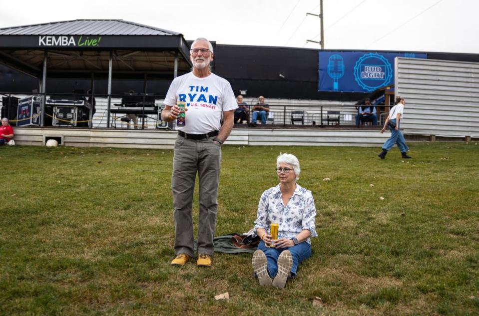 <div class="inline-image__caption"><p>Supporters before a campaign event for US congressman Tim Ryan, Democrat Senate candidate for Ohio, in Columbus, Ohio, on Oct. 24, 2022. </p></div> <div class="inline-image__credit">Megan Jelinger/AFP via Getty Images</div>
