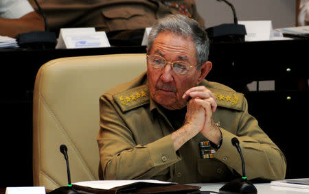 Cuba's President Raul Castro is seen during the National Assembly in Havana, Cuba, December 21, 2017. Omara García Mederos/ACN/Handout via REUTERS