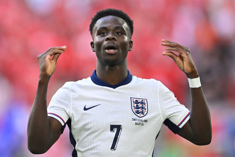 Bukayo Saka y toda Inglaterra sueñan con quedarse por primera vez con el título de la Eurocopa