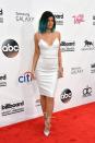 <p>Lace was everywhere from dresses and tops to jackets and, yes, shoes. Here, Kylie Jenner tried the style on for size at the Billboard Music Awards in Las Vegas. </p>