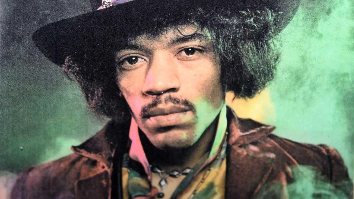  Jimi Hendrix studio portrait. 