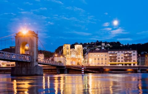 Footbridge leading to the Cathedral of St Maurice - Credit: Getty