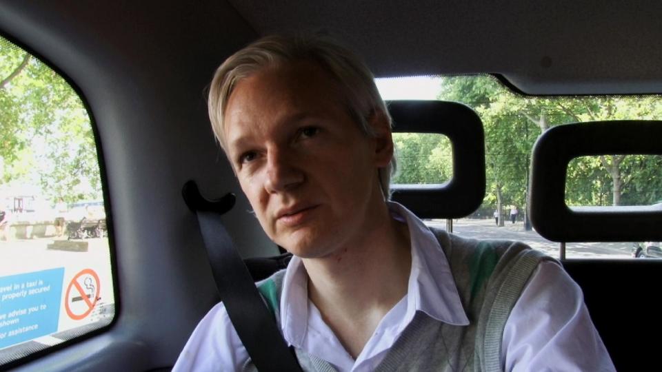 This film publicity image released by Focus World shows Julian Assange in a scene from the documentary, "We Steal Secrets: The Story of WikiLeaks." (AP Photo/Focus World)