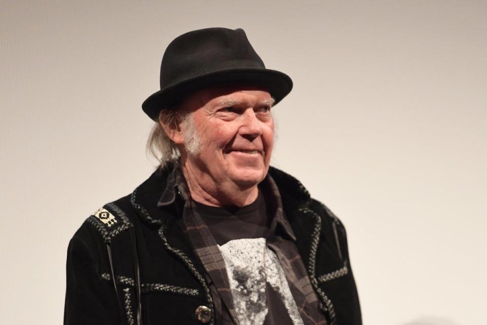 Neil Young’s post consists of a news article highlighting The Cure’s recent Ticketmaster debacle (Getty Images for SXSW)
