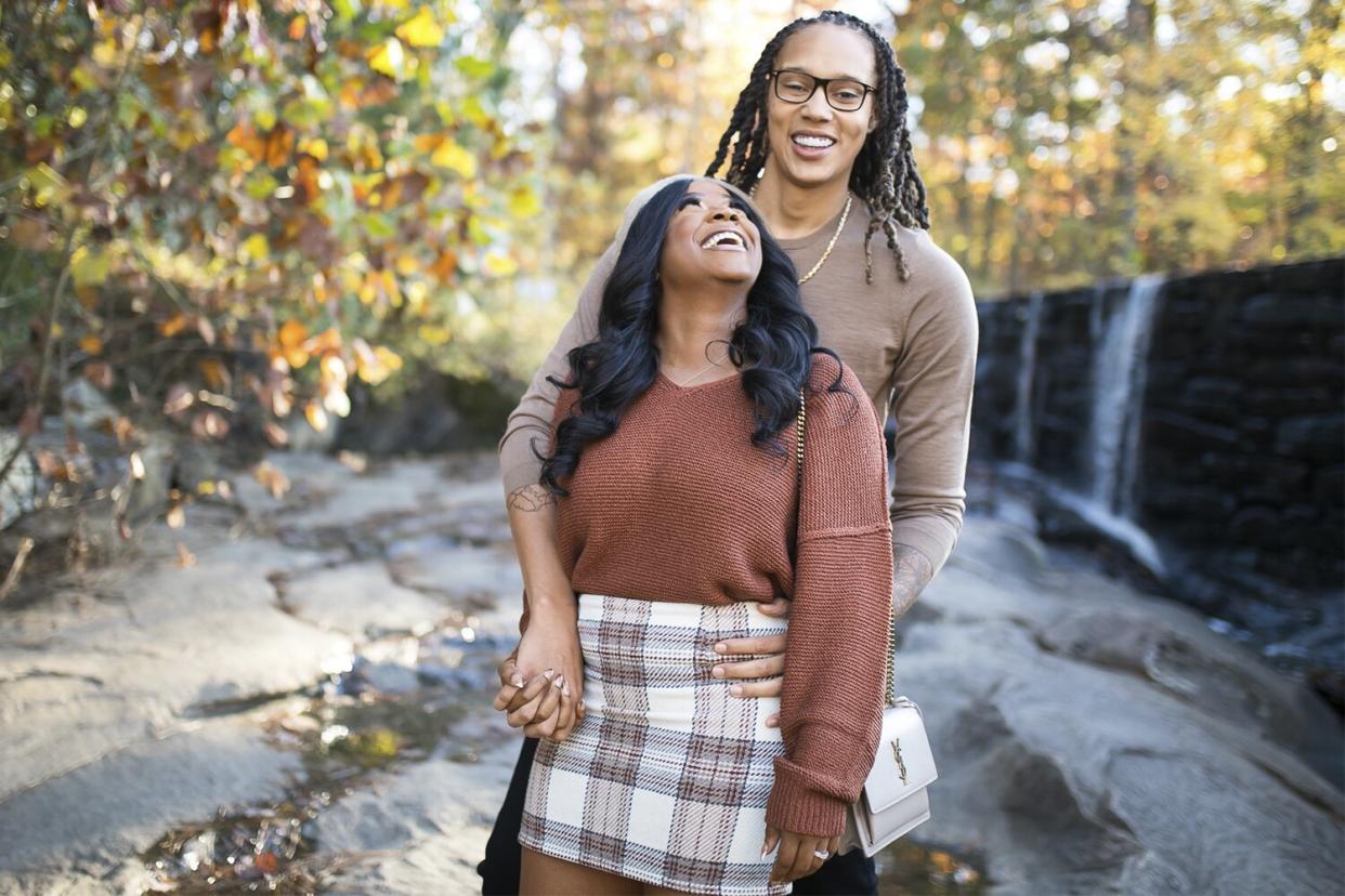 Nov 25, 2021. Posted June 8, 2021. Cherelle Griner and Wife Brittney Griner, from Instagram with permission for story in Jan 9, 2023 issue Credit: Nikia Williams Photography