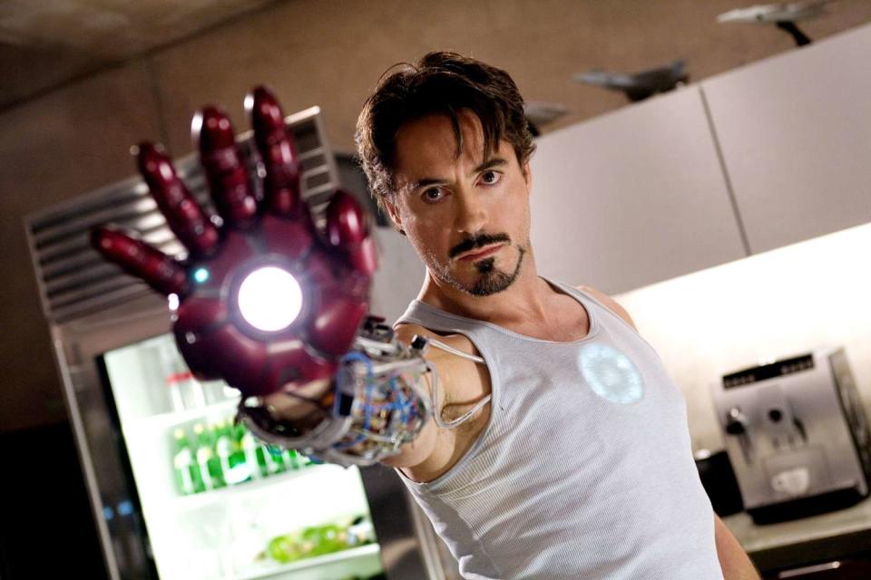 <p>Courtesy Everett Collection</p> Robert Downey Jr. appears as Tony Stark in 2008