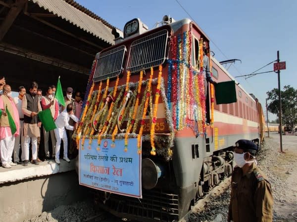 First Kisan Rail of Western Railway. (Photo/ANI)