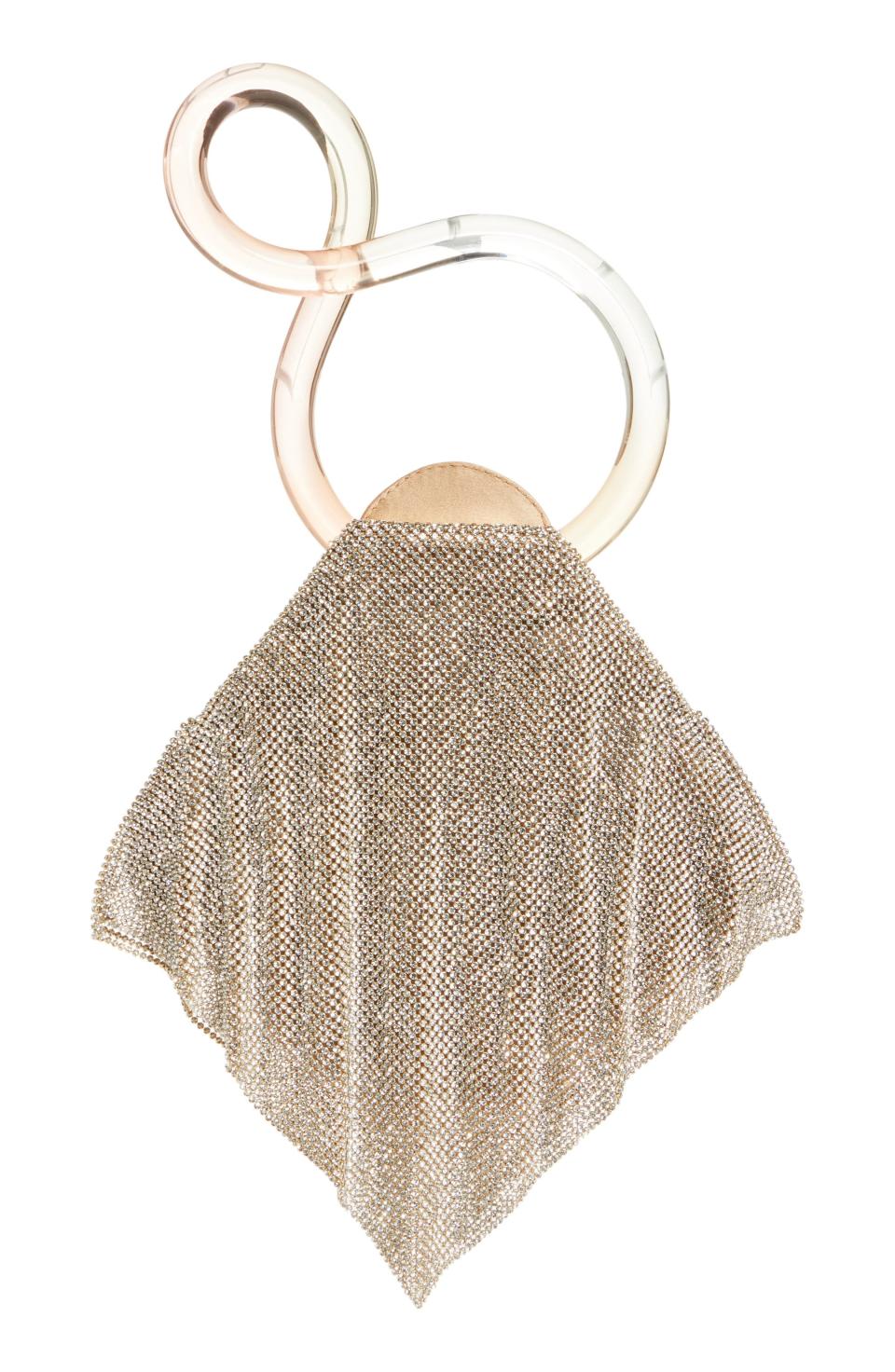 8) Benedetta Bruzziches Little Casper Crystal Mesh Clutch