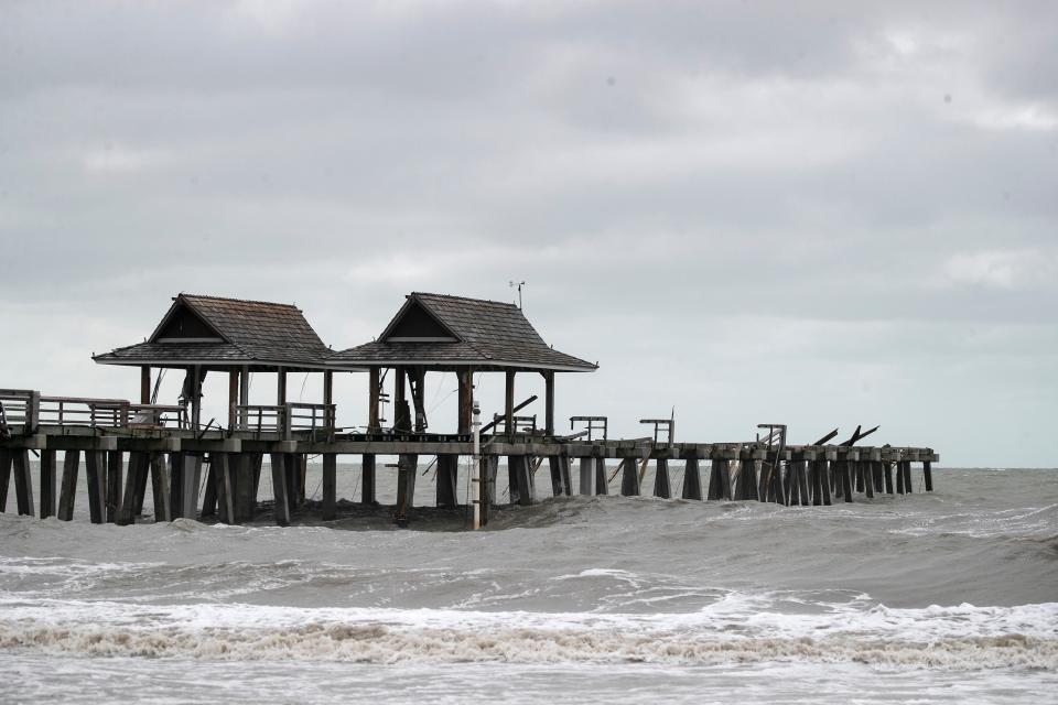 Hurricane Ian caused widespread flooding near the beaches in old Naples and heavily damaged the Naples Pier.