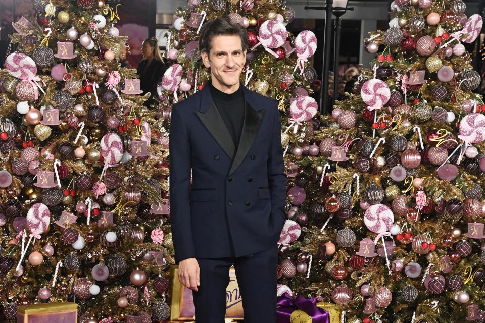 Mathew Baynton attends the World Premiere of "Wonka" at The Royal Festival Hall in London, England.