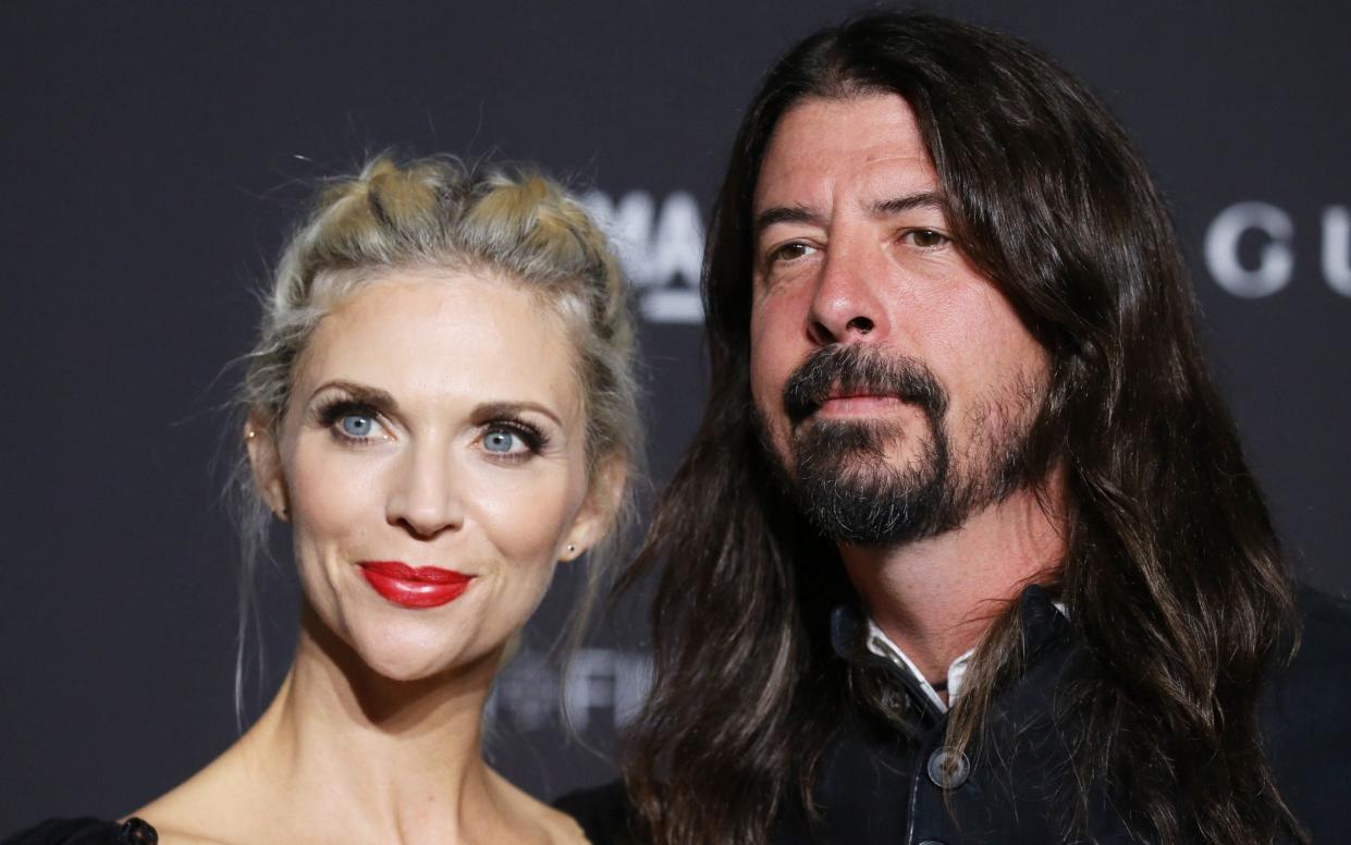 Grohl with his wife Jordyn Blum: he wants to move forward together, but – will she?