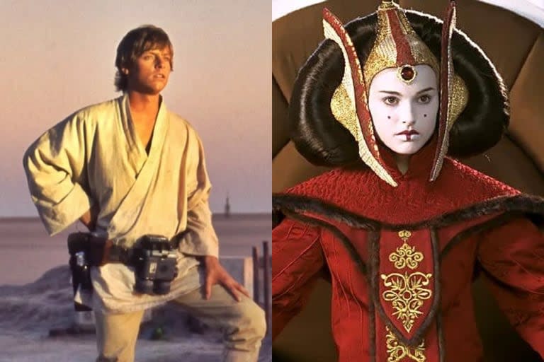 Hamill interpretó a Luke Skywalker y Portman, a Padmé Amidala