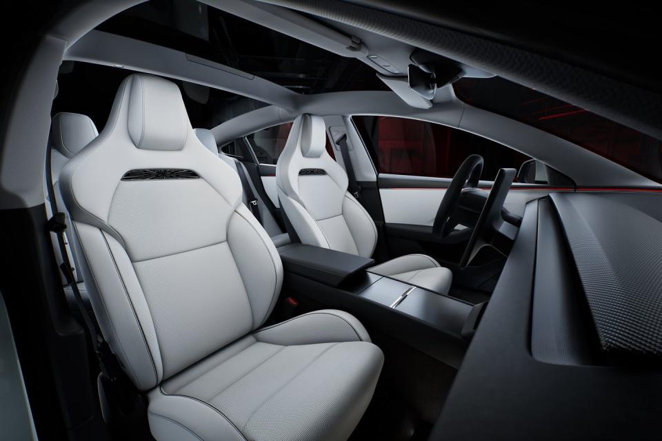 the interior of a car