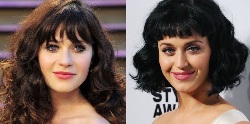 Zooey Deschanel and Katy Perry