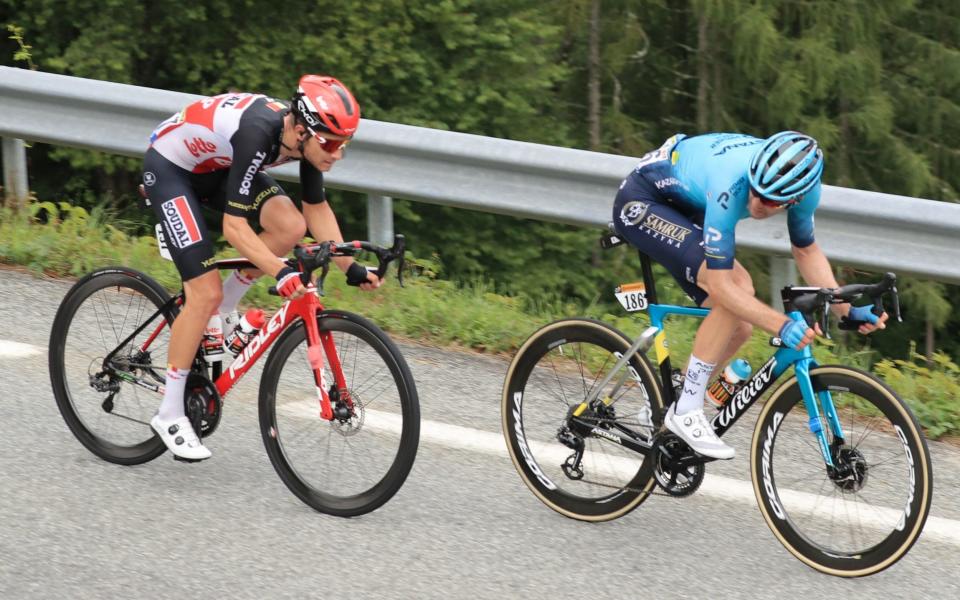 Hugo Houle and Tosh Van Der Sande. - HRISTOPHE PETIT-TESSON/EPA-EFE/Shutterstock 