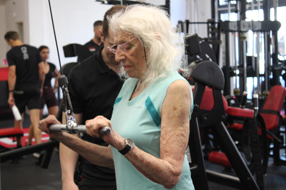 Jo at the gym in June 2022 (Collect/PA Real Life)