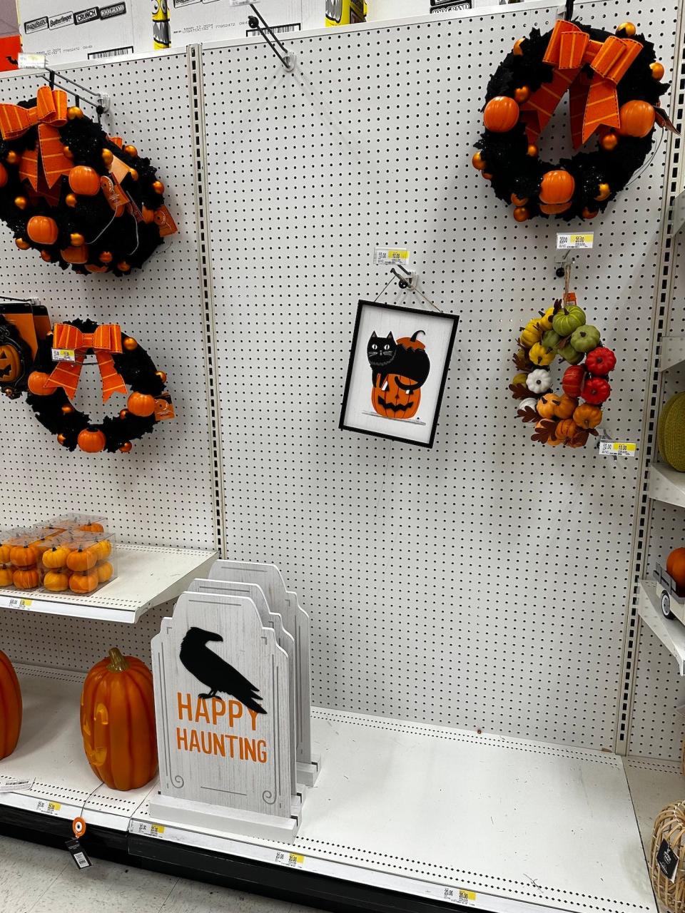 Halloween decorations at Target in October 2023.