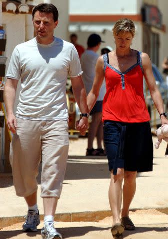 <p>Steve Parsons - PA Images/PA Images/Getty</p> Gerry and Kate McCann in Luz, Portugal.