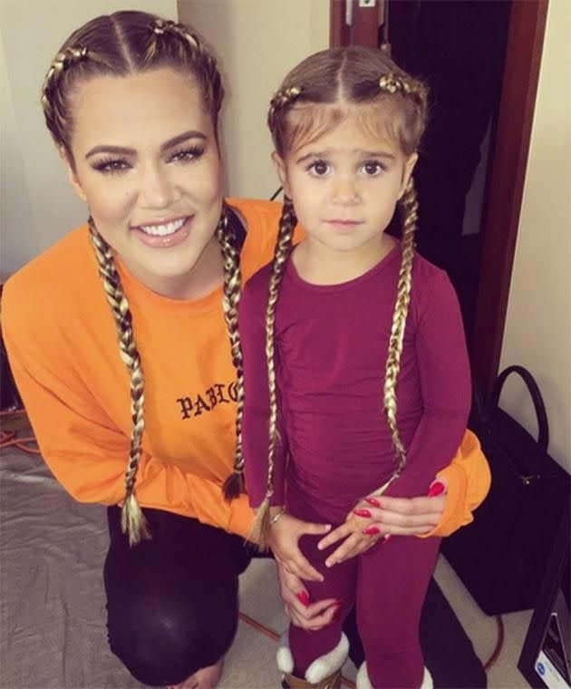 Khloe Kardashian shared this picture on Instagram with her niece, Penelope.