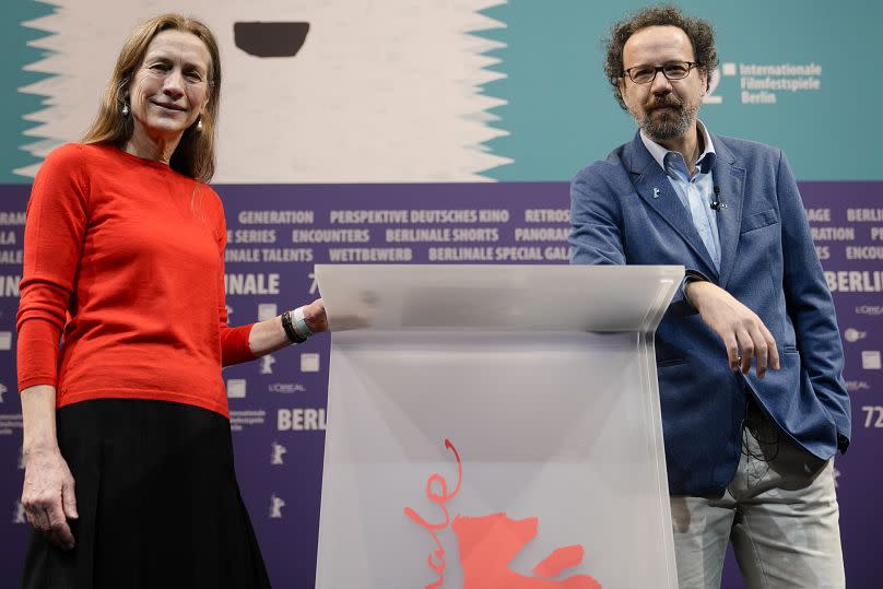 La directora gerente de la Berlinale Mariette Rissenbeek y el director artístico Carlo Chatrian