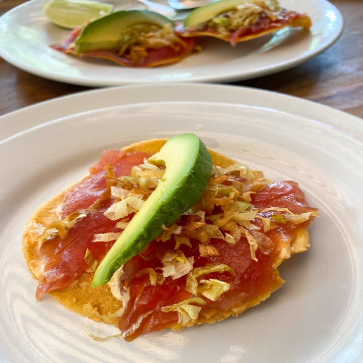 Tuna tostada from Contramar.