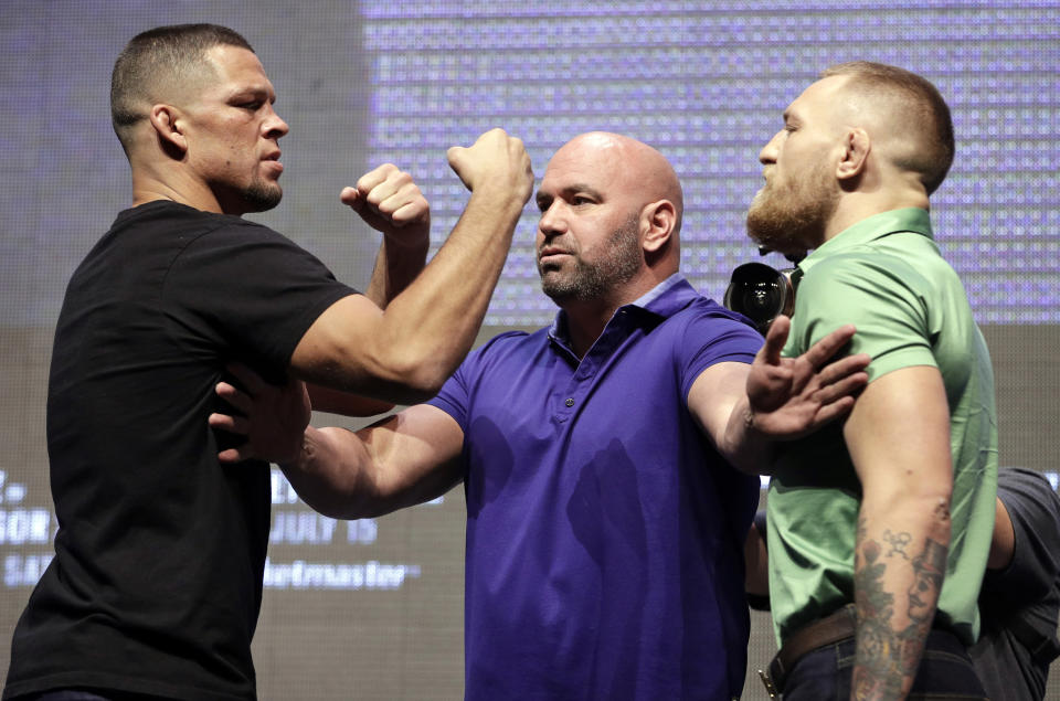 Nate Diaz and Conor McGregor.