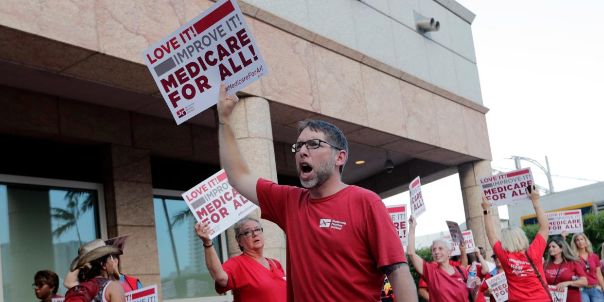 Medicare for All rally, protest