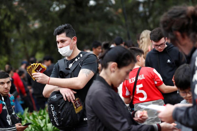 In land of Maradona and Messi, fans go wild for World Cup stickers