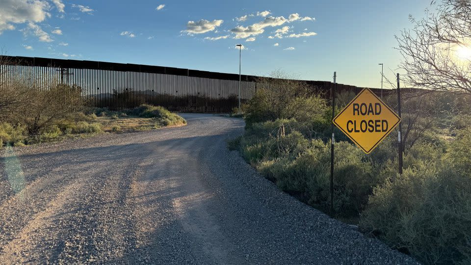 The US-Mexico border is seen near Tohono Oʼodham Nation Reservation. - CNN